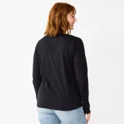 Women's Sonoma Goods For Life® Everyday V-Neck Long Sleeve Tee -Outlet Clothiza Store 5625801 ALT