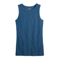 Women's Sonoma Goods For Life® Slim Fit High Neck Rib Tank -Outlet Clothiza Store 5651280 ALT5