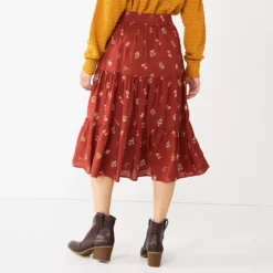 Women's Sonoma Goods For Life® Tiered Maxi Skirt -Outlet Clothiza Store 5664691 ALT