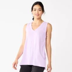 Women's Sonoma Goods For Life® Relaxed V-Neck Tank -Outlet Clothiza Store 5670067 Light Purple