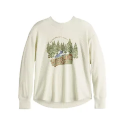 Women's Sonoma Goods For Life® Mockneck Waffle Top -Outlet Clothiza Store 5672315 ALT5