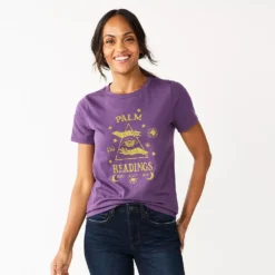 Women's Sonoma Goods For Life® Short Sleeve Graphic Tee -Outlet Clothiza Store 5686029 Purple Palm Reading
