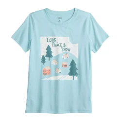 Women's Sonoma Goods For Life® Short Sleeve Christmas Graphic Tee -Outlet Clothiza Store 5686036 ALT5