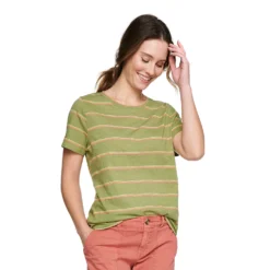 Women's Tall Sonoma Goods For Life® Essential Crewneck Tee -Outlet Clothiza Store 5686288 Green Stripe