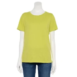 Women's Tall Sonoma Goods For Life® Essential Crewneck Tee -Outlet Clothiza Store 5686288 Light Olive