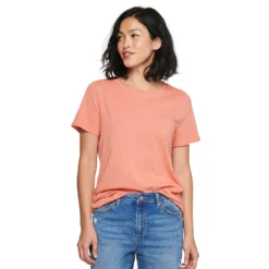 Women's Tall Sonoma Goods For Life® Essential Crewneck Tee -Outlet Clothiza Store 5686288 Peach Texture