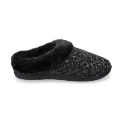 Women's Sonoma Goods For Life® Cozy Knit Clog Marled Basket Weave Slippers -Outlet Clothiza Store 5697308 ALT
