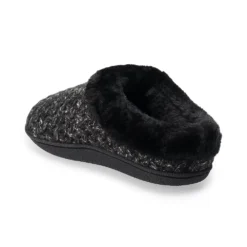 Women's Sonoma Goods For Life® Cozy Knit Clog Marled Basket Weave Slippers -Outlet Clothiza Store 5697308 ALT2