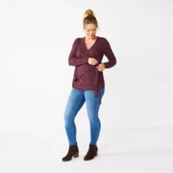 Maternity Sonoma Goods For Life® Nursing Wrap Top -Outlet Clothiza Store 5703650 ALT2