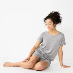 Women's Sonoma Goods For Life® Essential Pajama Shorts -Outlet Clothiza Store 5727033 ALT4