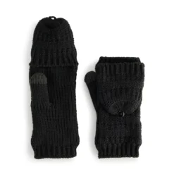 Women's Sonoma Goods For Life® Ladder Stitch Flip Top Mittens