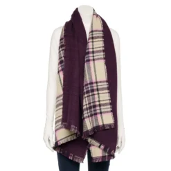 Women's Sonoma Goods For Life® Oblong Reversible Scarf -Outlet Clothiza Store 5731216 Purple
