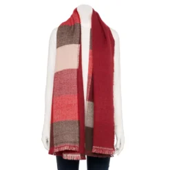 Women's Sonoma Goods For Life® Oblong Reversible Scarf -Outlet Clothiza Store 5731216 Wine