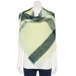 Women's Sonoma Goods For Life® Slub Yarn Boucle Triangle Scarf -Outlet Clothiza Store 5731416 Green
