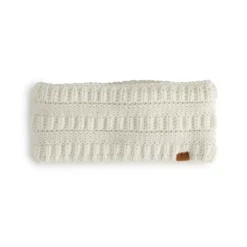 Women's Sonoma Goods For Life Ottoman Stitch Lined Headband -Outlet Clothiza Store 5739653 Ivory