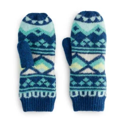 Women's Sonoma Goods For Life® Fairisle and Solid Lined Mittens
