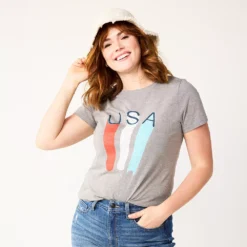 Women's Sonoma Goods For Life® Patriotic Graphic Tee -Outlet Clothiza Store 5757625 Gray Usa