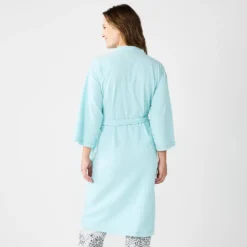 Women's Sonoma Goods For Life® Cloud Knit 3/4 Sleeve Robe -Outlet Clothiza Store 5780935 ALT