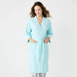 Women's Sonoma Goods For Life® Cloud Knit 3/4 Sleeve Robe