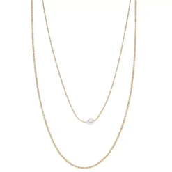 Sonoma Goods For Life® 2 Row Multi Chain With Single Pearl Station Necklace