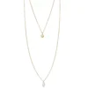 Sonoma Goods For Life® 2 Row Hammered Disc & Pearl Pendant Necklace