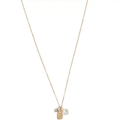 Sonoma Goods For Life® Mixed Pearls & Metal Pendant Necklace