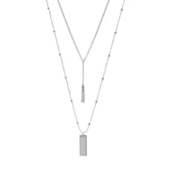 Sonoma Goods For Life® Rectangle High-Low Nickel Free Pendant Necklace