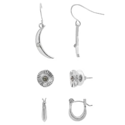 Sonoma Goods For Life® 3 Pack Celestial Multi Earring Set
