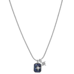 Sonoma Goods For Life® Blue Inlay With Star Pendants Adjustable Necklace