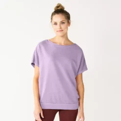 Women's Sonoma Goods For Life® Solid Back-Tie Top -Outlet Clothiza Store 5816099 Light Purple
