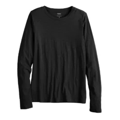 Women's Sonoma Goods For Life® Adaptive & Easy Dressing Everyday Long Sleeve Top -Outlet Clothiza Store 5816132 Black