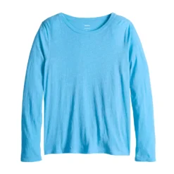 Women's Sonoma Goods For Life® Adaptive & Easy Dressing Everyday Long Sleeve Top -Outlet Clothiza Store 5816132 Light Blue