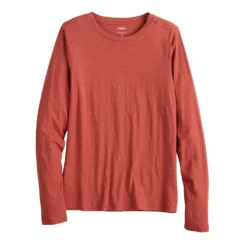 Women's Sonoma Goods For Life® Adaptive & Easy Dressing Everyday Long Sleeve Top -Outlet Clothiza Store 5816132 Mauve