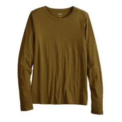 Women's Sonoma Goods For Life® Adaptive & Easy Dressing Everyday Long Sleeve Top -Outlet Clothiza Store 5816132 Olive