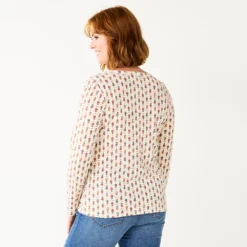 Women's Sonoma Goods For Life® Essential Henley Top -Outlet Clothiza Store 5816147 ALT