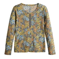 Women's Sonoma Goods For Life® Essential Henley Top -Outlet Clothiza Store 5816147 ALT5