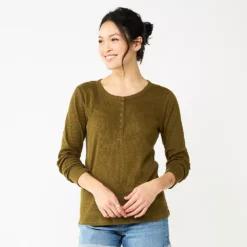 Women's Sonoma Goods For Life® Essential Henley Top