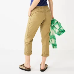 Women's Sonoma Goods For Life® Paperbag Waist Capri Pants -Outlet Clothiza Store 5817195 ALT