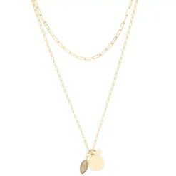 Sonoma Goods For Life® 2 Row Semi Charm Long Necklace