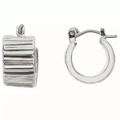 Sonoma Goods For Life® Rhod Chunky Wavy Textured Hoop Earrings