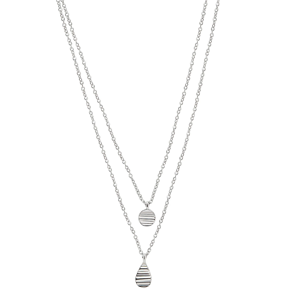 Textured Coin Necklace