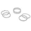 Sonoma Goods For Life® Silver Tone 5-piece Textured Ring Set