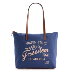 Sonoma Goods For Life® Canvas Tote Bag -Outlet Clothiza Store 5847910 Navy Freedom