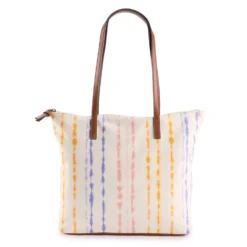 Sonoma Goods For Life® Canvas Tote Bag -Outlet Clothiza Store 5847910 Rainbow Tie Dye