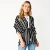 Women's Sonoma Goods For Life® Striped Tie-Front Ruana
