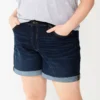 Plus Size Sonoma Goods For Life® Premium Raw Cuff Denim Shorts