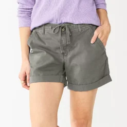 Women's Sonoma Goods For Life® Utility Shorts -Outlet Clothiza Store 5927776 Light Gray