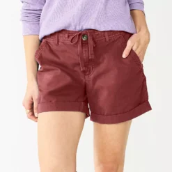 Women's Sonoma Goods For Life® Utility Shorts -Outlet Clothiza Store 5927776 Maroon