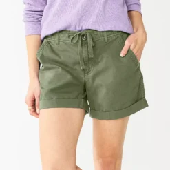 Women's Sonoma Goods For Life® Utility Shorts -Outlet Clothiza Store 5927776 Olive