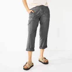 Women's Sonoma Goods For Life® Cargo Utility Capri Pants -Outlet Clothiza Store 5928818 Dark Gray